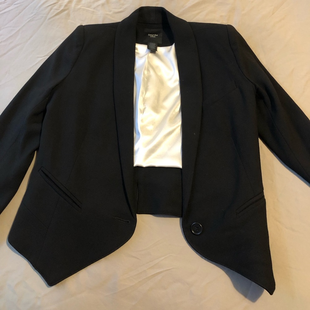 Smythe cropped tuxedo inspired blazer